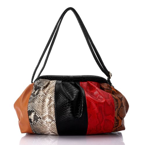 Dejavu Trendy Animal Skin Clutch - Black ,  ,  , سوق حكاية