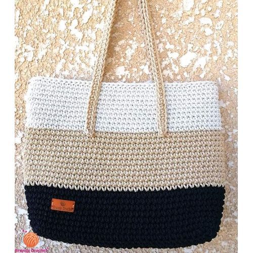 Crochet Ha ndbag - Multicolo r ed ,  ,  , سوق حكاية