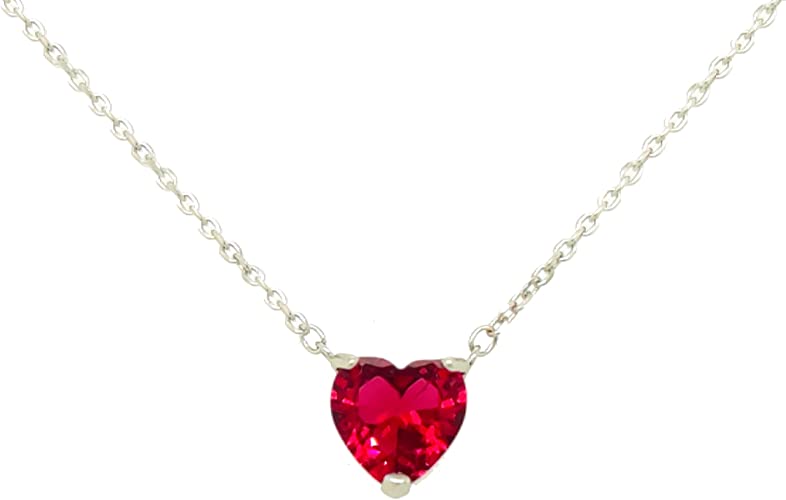 Asfour Crystal 925 Heart Necklace -Silver ,  ,  , سوق حكاية