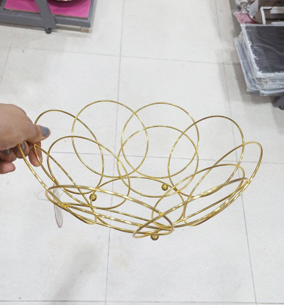 طبق فاكهه جولد مدور | سوق حكاية