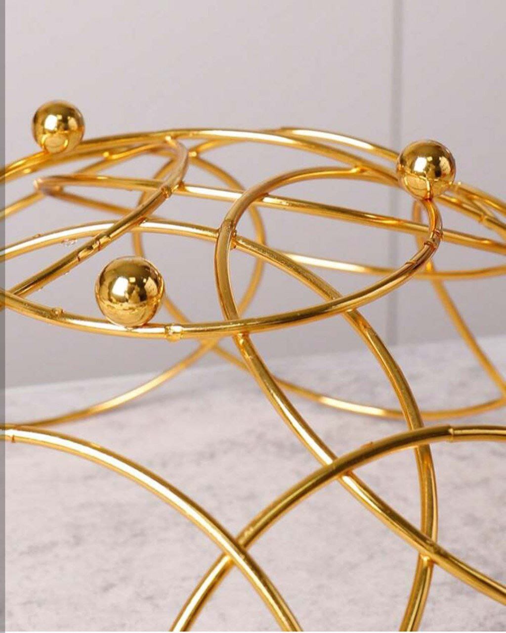 طبق فاكهه جولد مدور | سوق حكاية