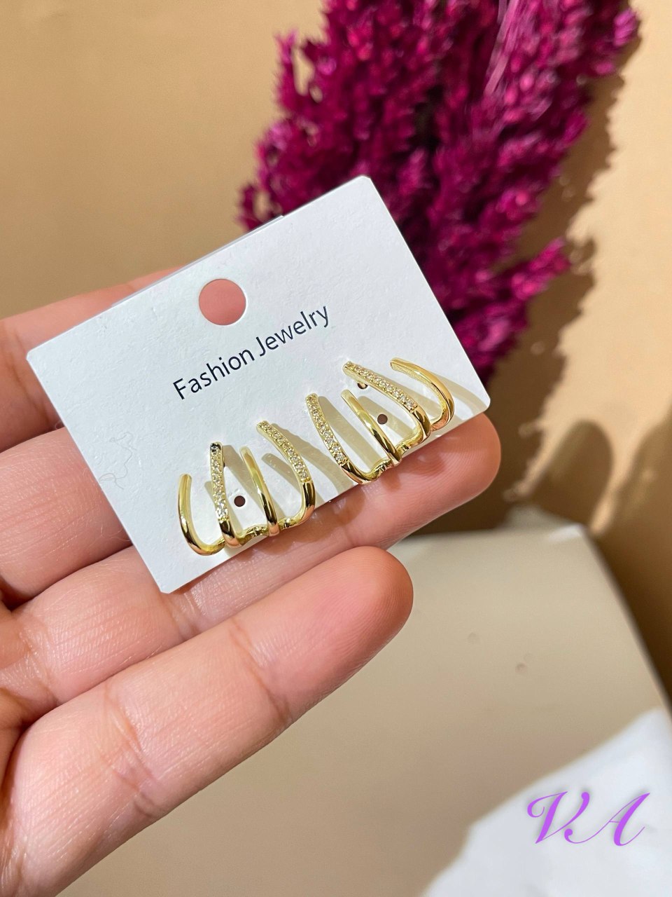 حلق gold plated | سوق حكاية