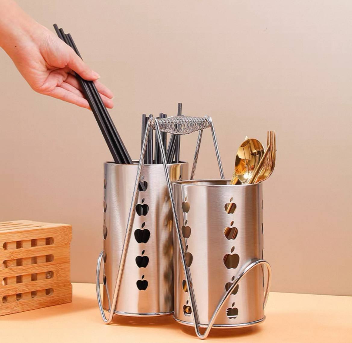 منظم معالق وشوك استانلس | سوق حكاية