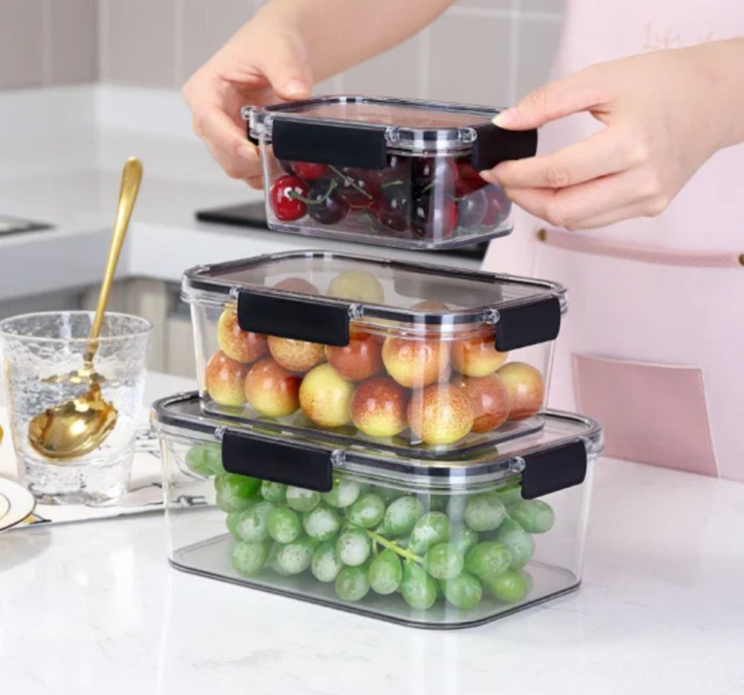 طقم علب ثلاجه اكليريك مقاسات 3*1 فونيكس ,  , سوق حكاية