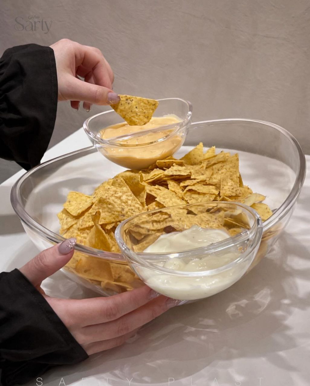 طبق سلطة وسناكس الأكريليك باضافات ,  , سوق حكاية