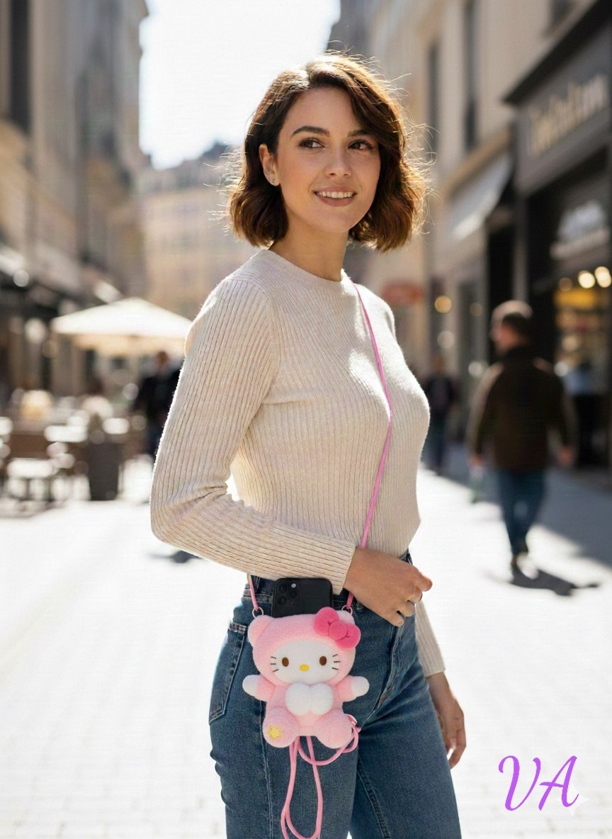 شنطة موبايل ناعمة كيوت فرو | سوق حكاية