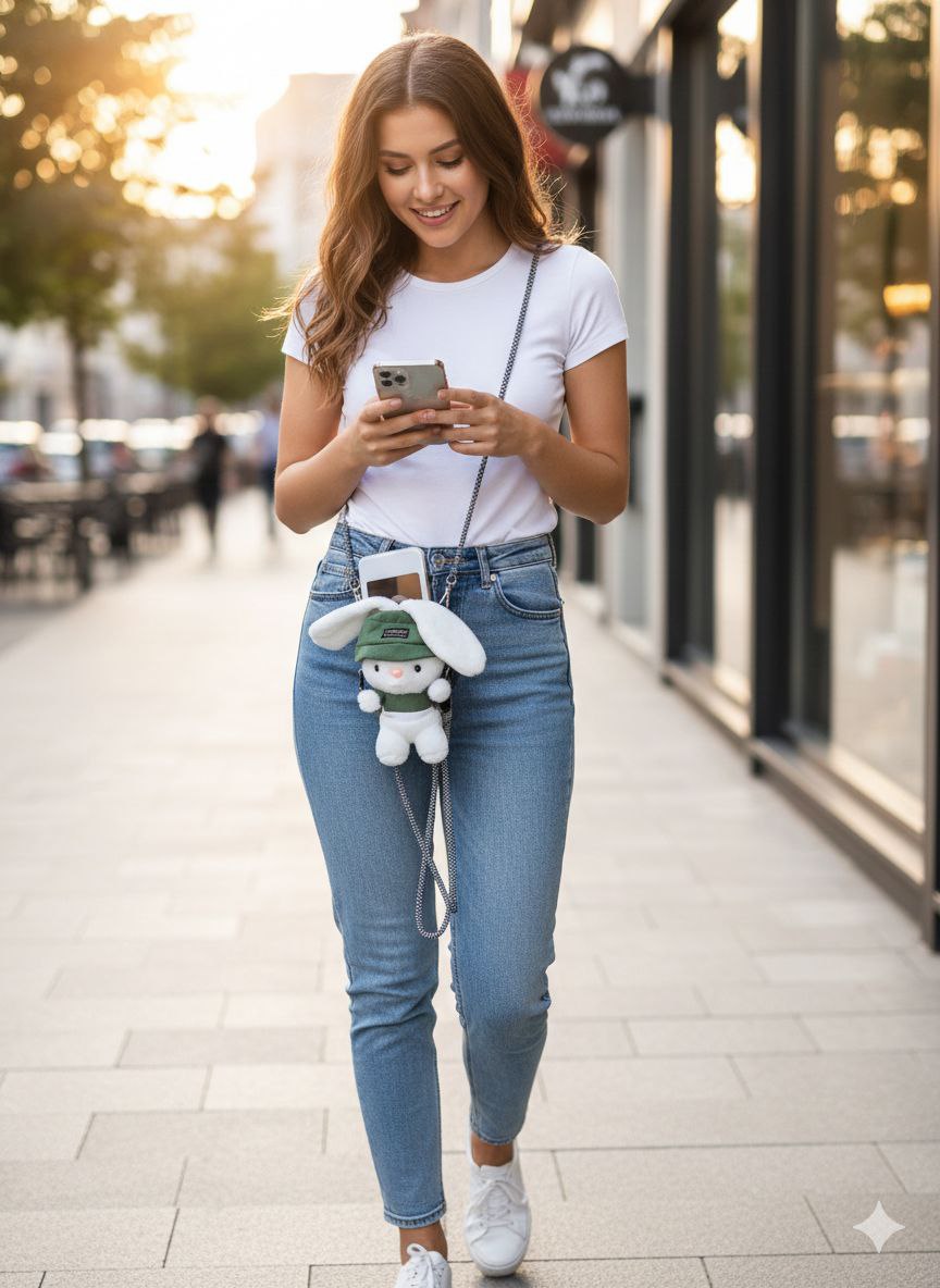 شنطة موبايل ناعمة كيوت فرو | سوق حكاية