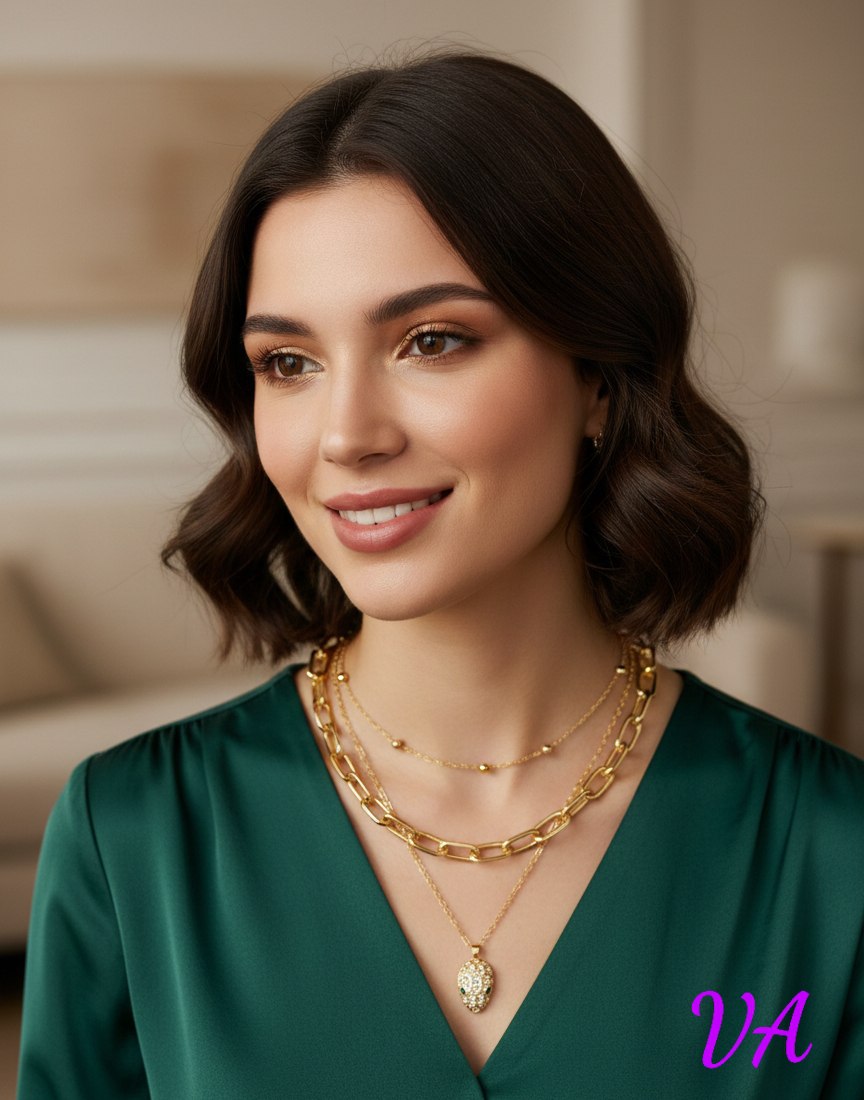 سلسله ٣ دور gold plated اشكال ,  , سوق حكاية