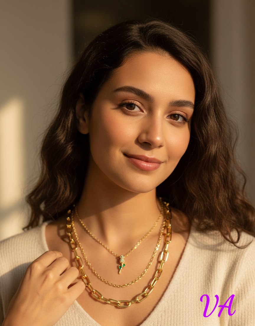 سلسله ٣ دور gold plated اشكال | سوق حكاية