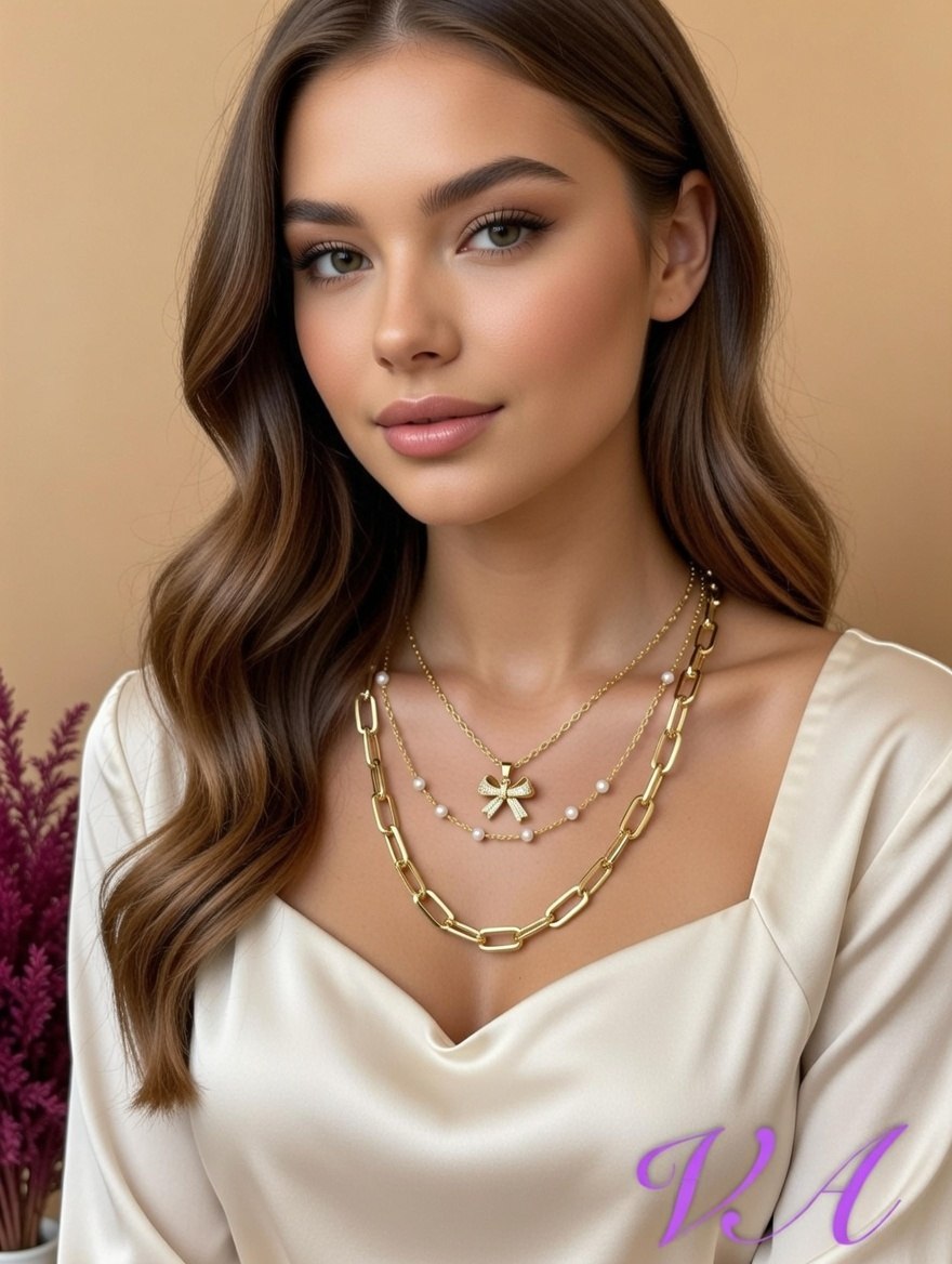 سلسله ٣ دور gold plated اشكال | سوق حكاية